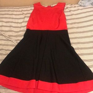 Black and Hot Pink Party Dress